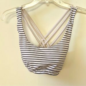 XS Victoria’s Secret striped sports bra